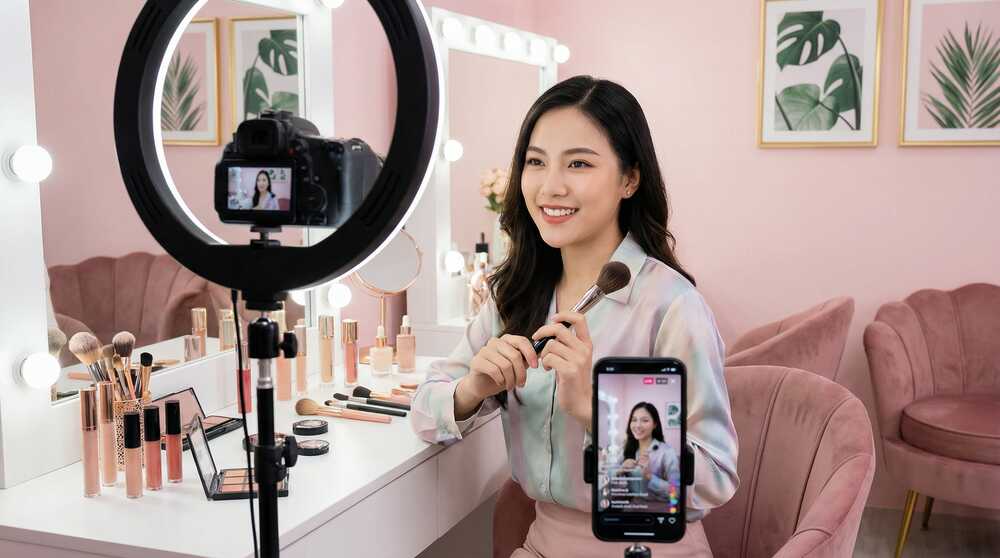 国产自拍美妆教程视频